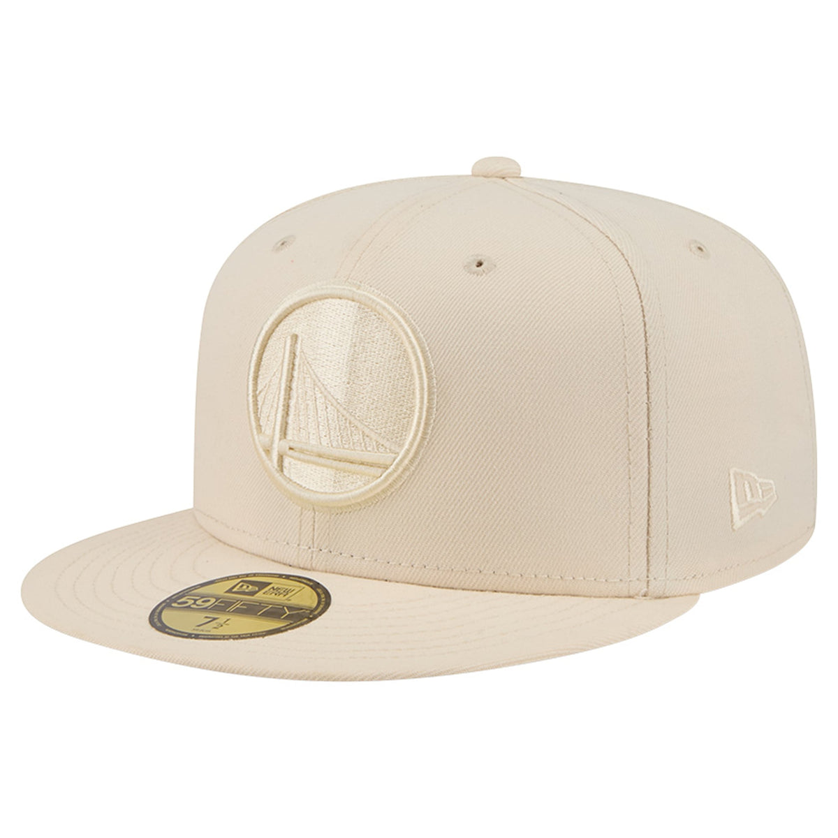 Men's Golden State Warriors New Era Cream Color Pack 59FIFTY Fitted Hat