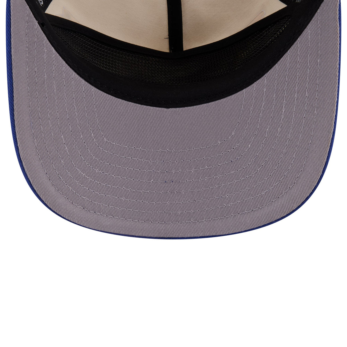 Men's Golden State Warriors New Era Cream Layered Patch 19TWENTY Adjustable Hat