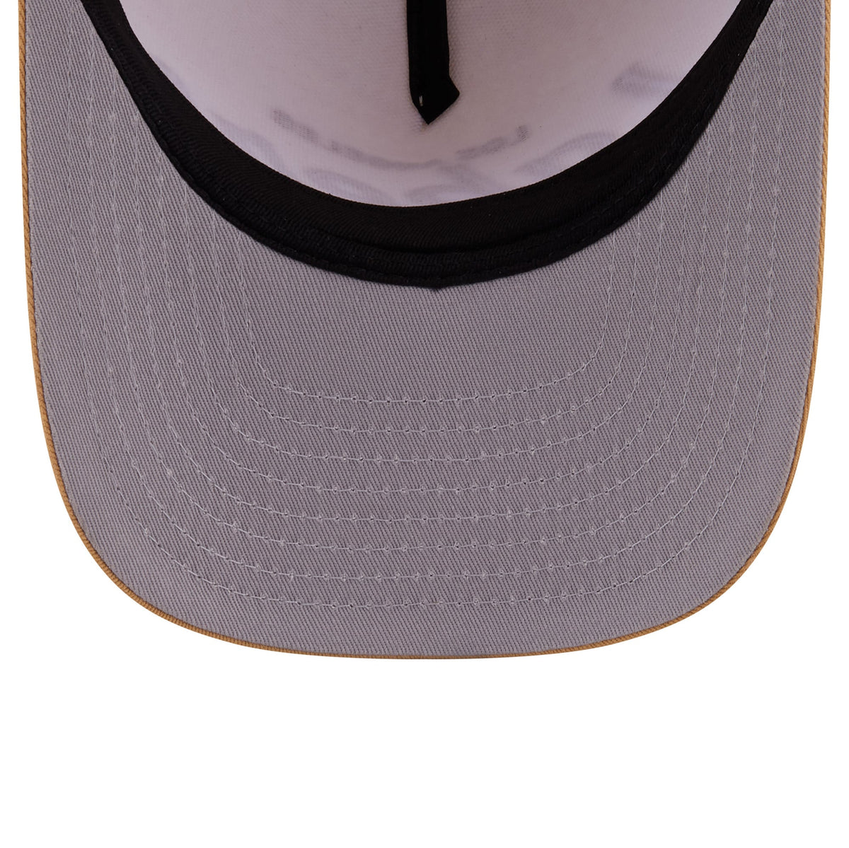 Men's Los Angeles Lakers  New Era Cream Herringbone 9FIFTY A-Frame Snapback Hat