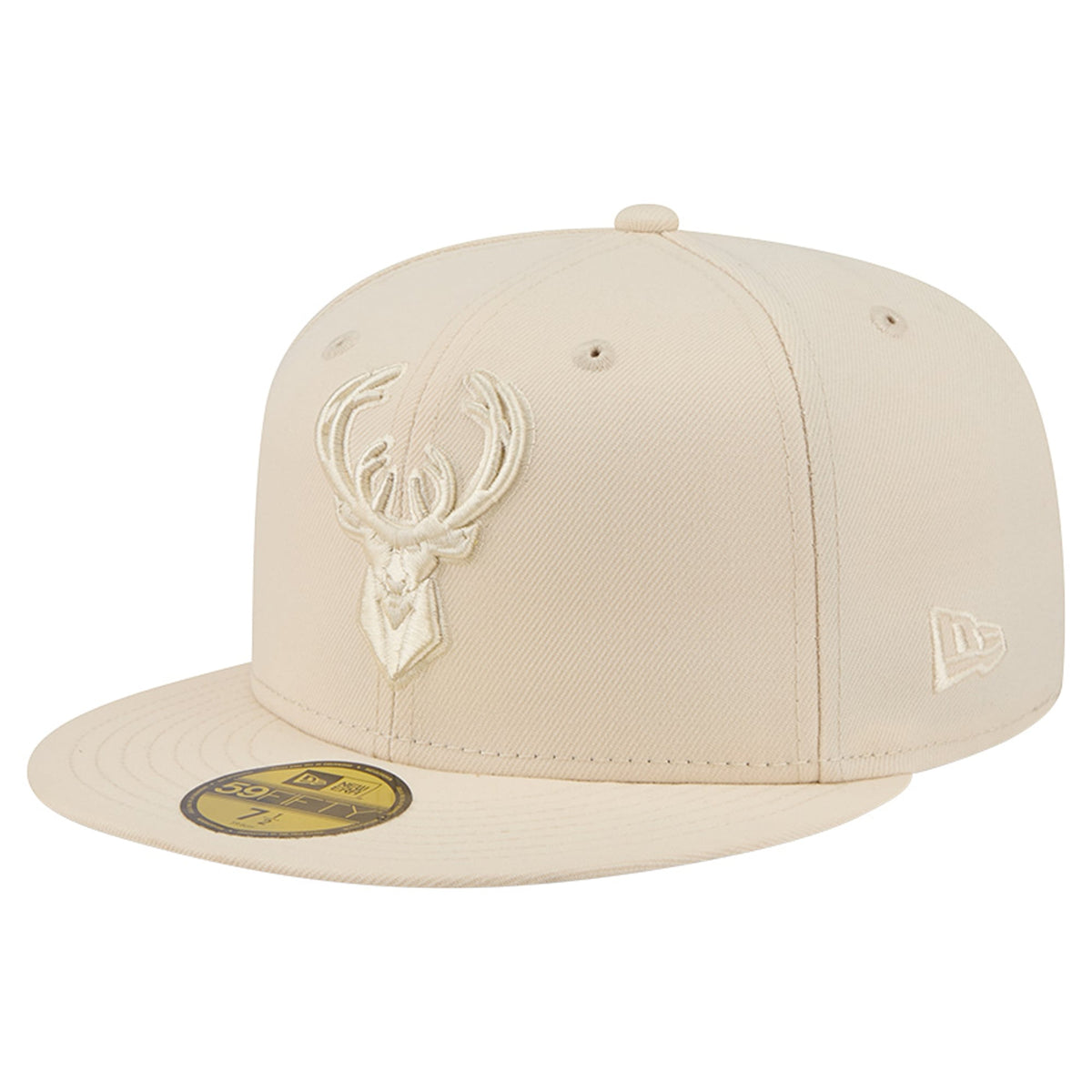 Men's Milwaukee Bucks New Era Cream Color Pack 59FIFTY Fitted Hat
