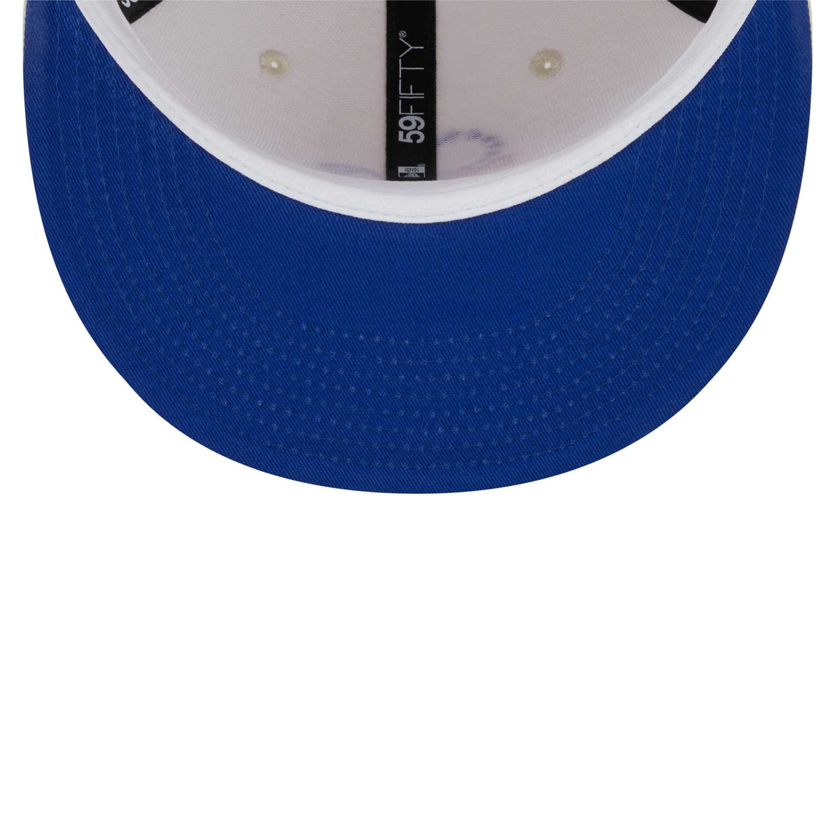 Men's Philadelphia 76ers New Era Cream Piped Pop Panel 59FIFTY Fitted Hat