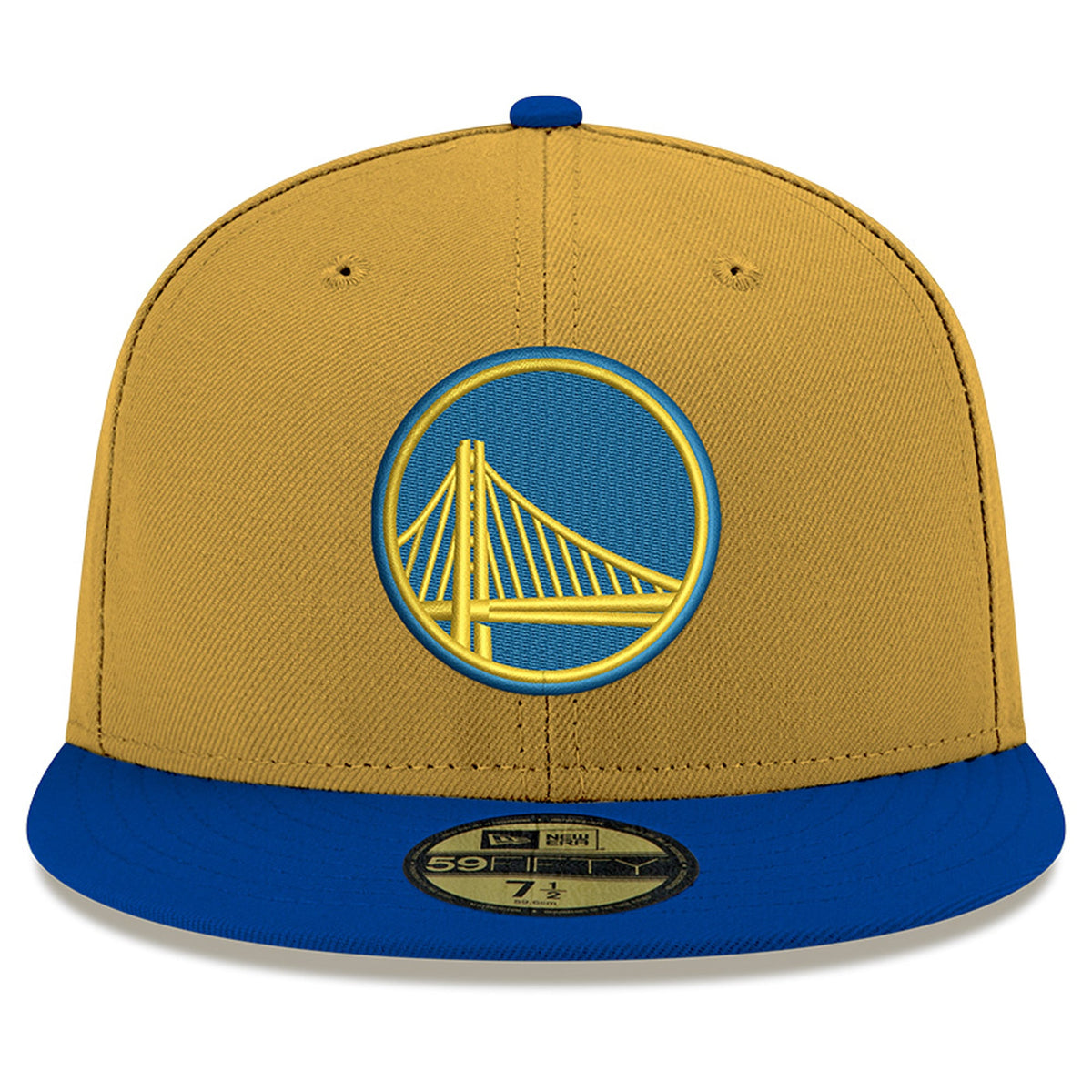 Men's Golden State Warriors New Era Gold Two-Tone 59FIFTY Fitted Hat
