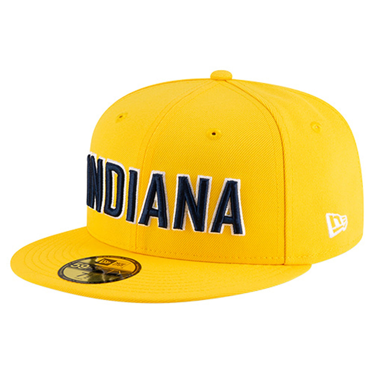 Men's Indiana Pacers  New Era Gold Statement Edition Jersey Hook 59Fifty Fitted Hat