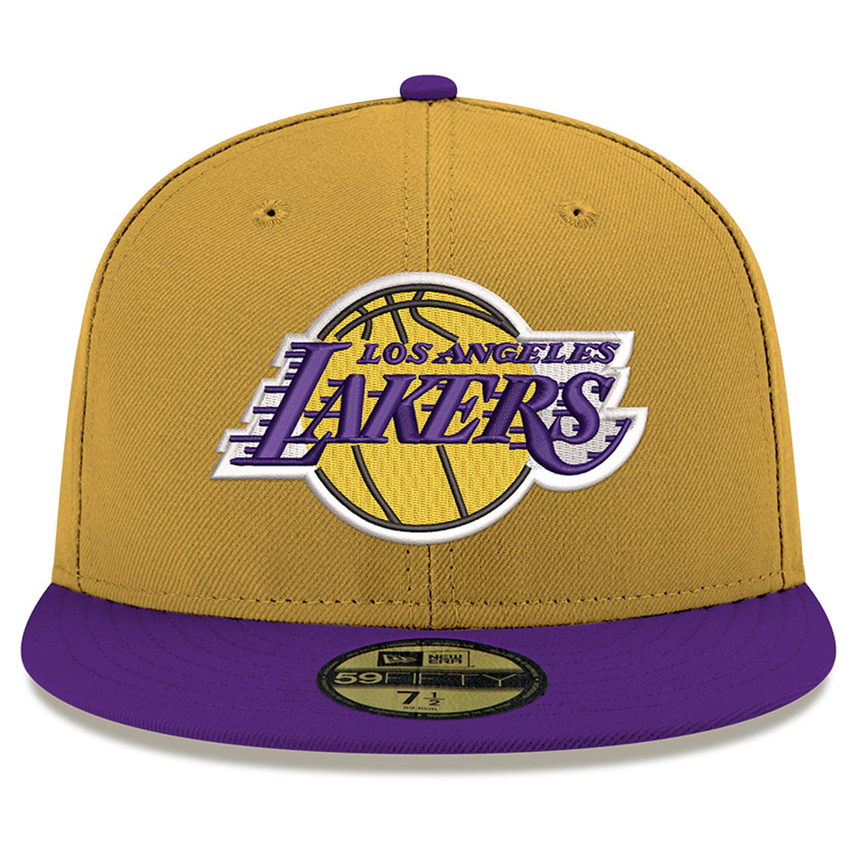 Men's Los Angeles Lakers New Era Gold Two-Tone 59FIFTY Fitted Hat