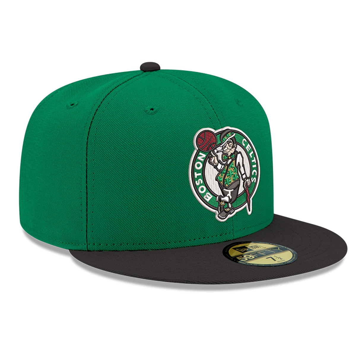 Men's Boston Celtics New Era Green Two-Tone 59FIFTY Fitted Hat