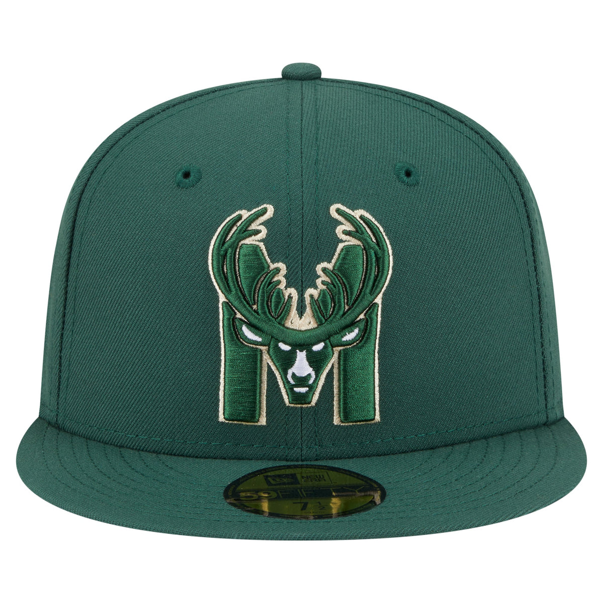 Men's Milwaukee Bucks  New Era Hunter Green Deceptor 59FIFTY Fitted Hat