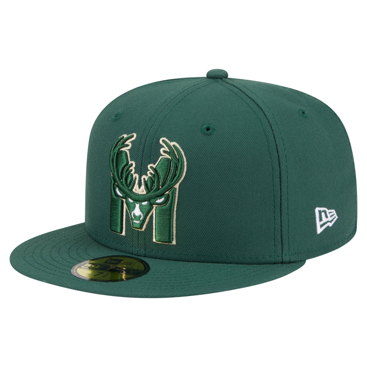 Men's Milwaukee Bucks  New Era Hunter Green Deceptor 59FIFTY Fitted Hat