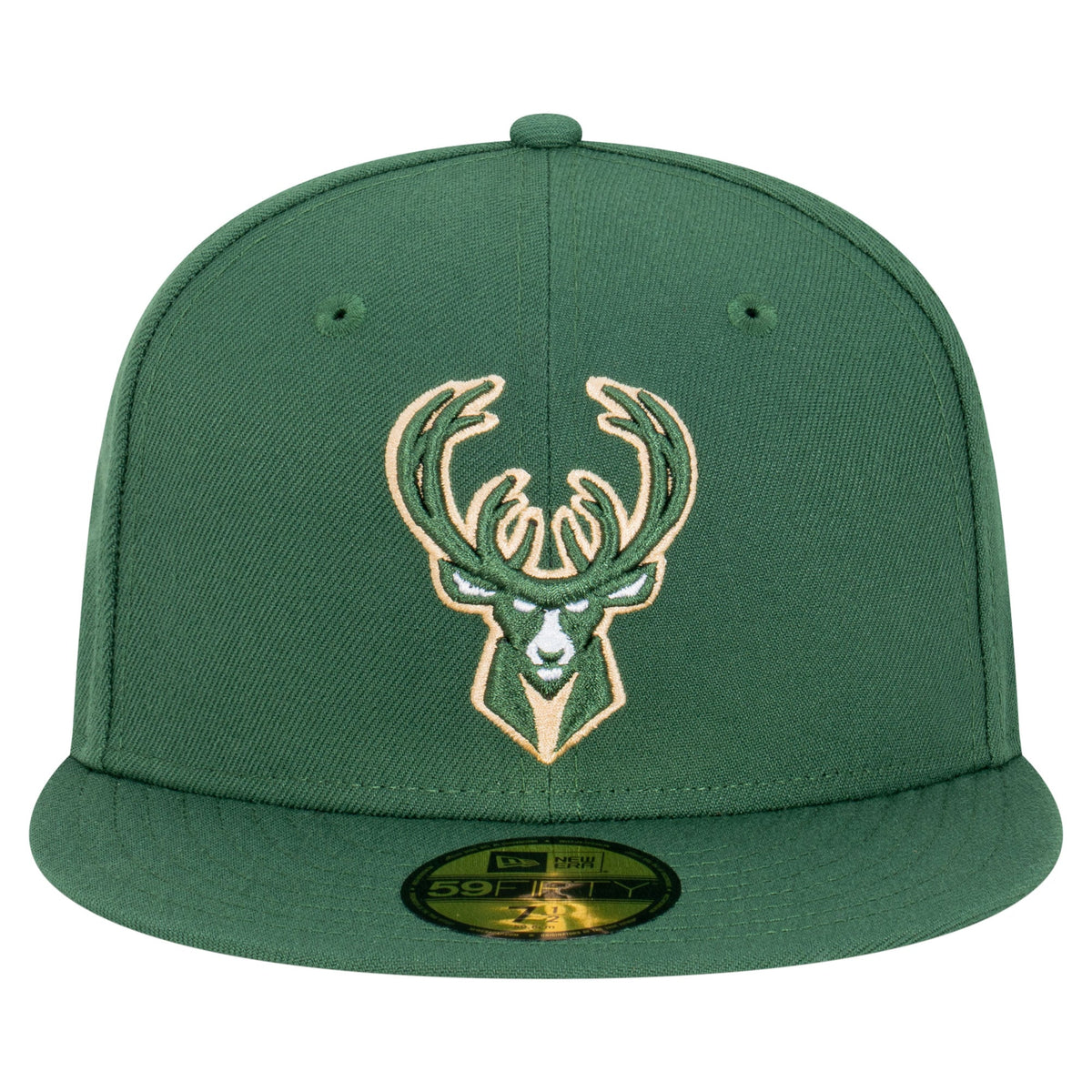 Men's Milwaukee Bucks  New Era Hunter Green Team 59FIFTY Fitted Hat
