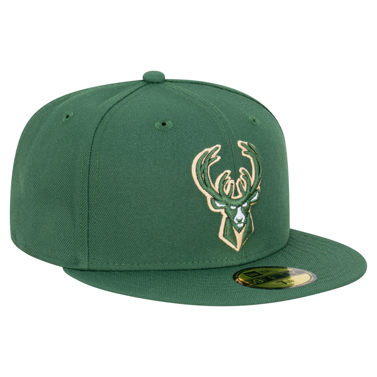 Men's Milwaukee Bucks  New Era Hunter Green Team 59FIFTY Fitted Hat