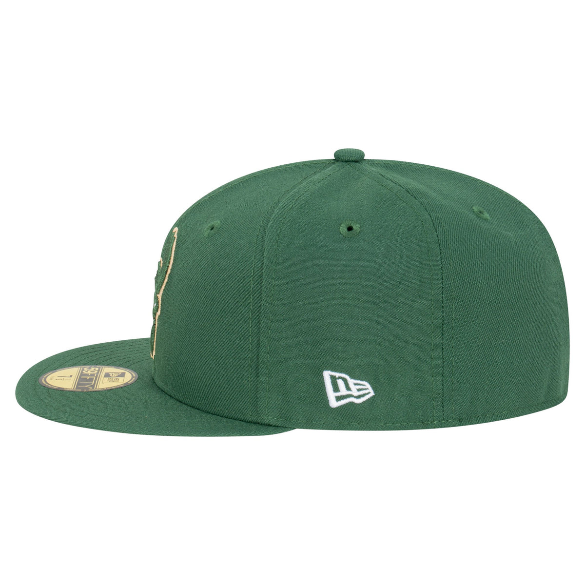 Men's Milwaukee Bucks  New Era Hunter Green Team 59FIFTY Fitted Hat