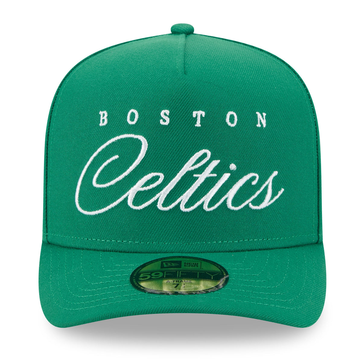 Men's Boston Celtics New Era Kelly Green 2025 NBA Draft A-Frame 59FIFTY Fitted Hat