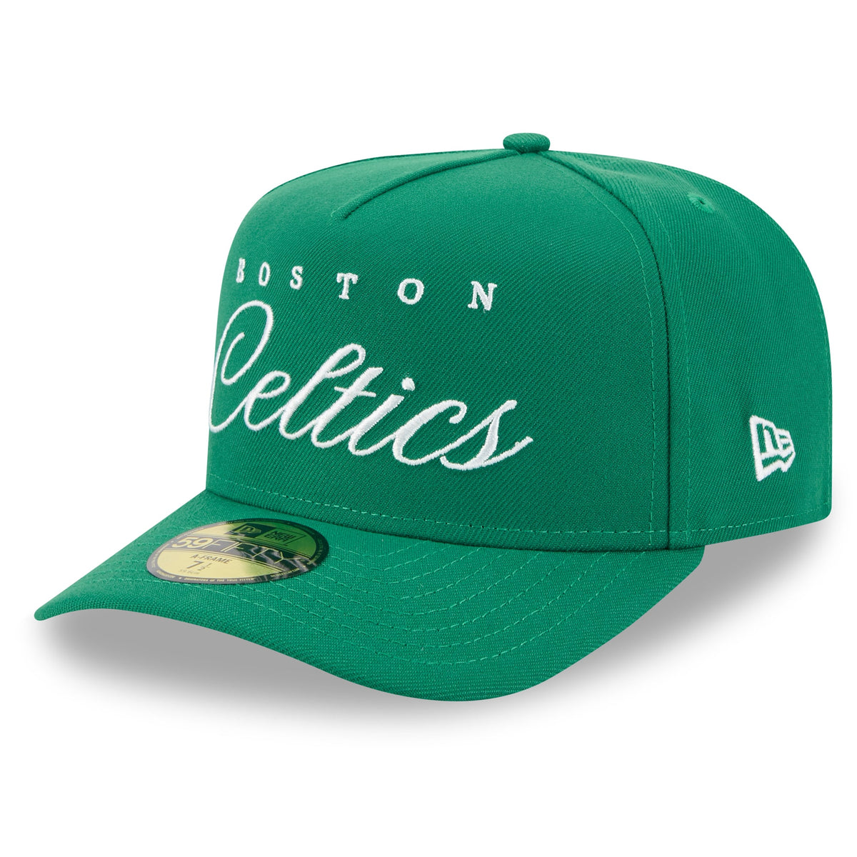 Men's Boston Celtics New Era Kelly Green 2025 NBA Draft A-Frame 59FIFTY Fitted Hat