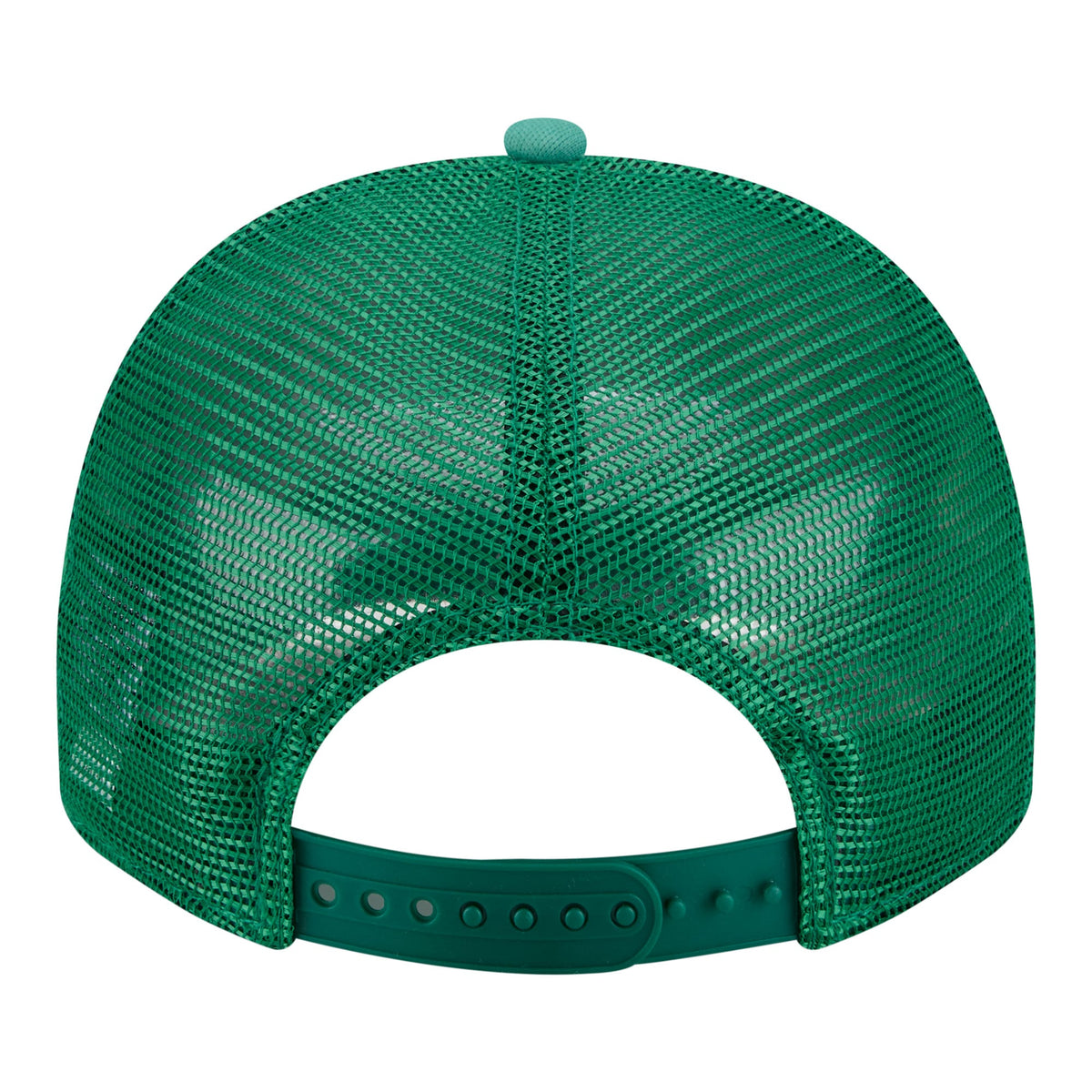 Men's Boston Celtics New Era Kelly Green Faded Foam Front 9FIFTY A-Frame Adjustable Trucker Hat