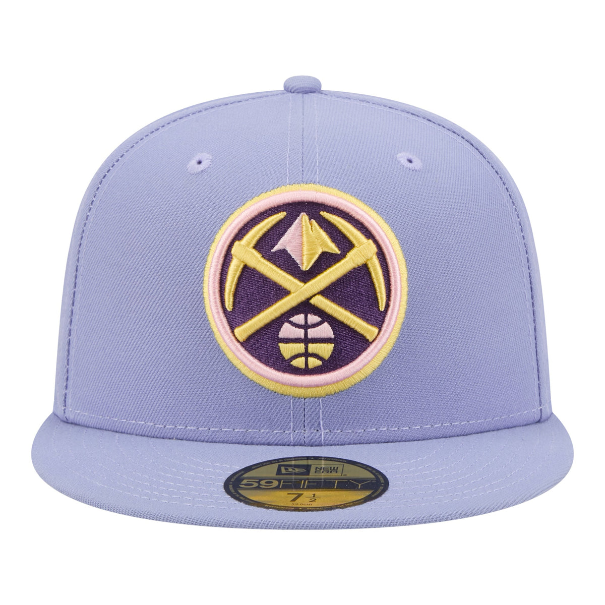 Men's Denver Nuggets New Era Lavender Color Pack 59FIFTY Fitted Hat
