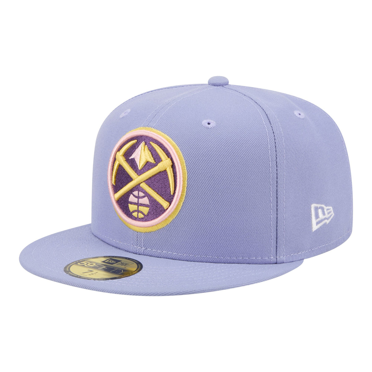 Men's Denver Nuggets New Era Lavender Color Pack 59FIFTY Fitted Hat