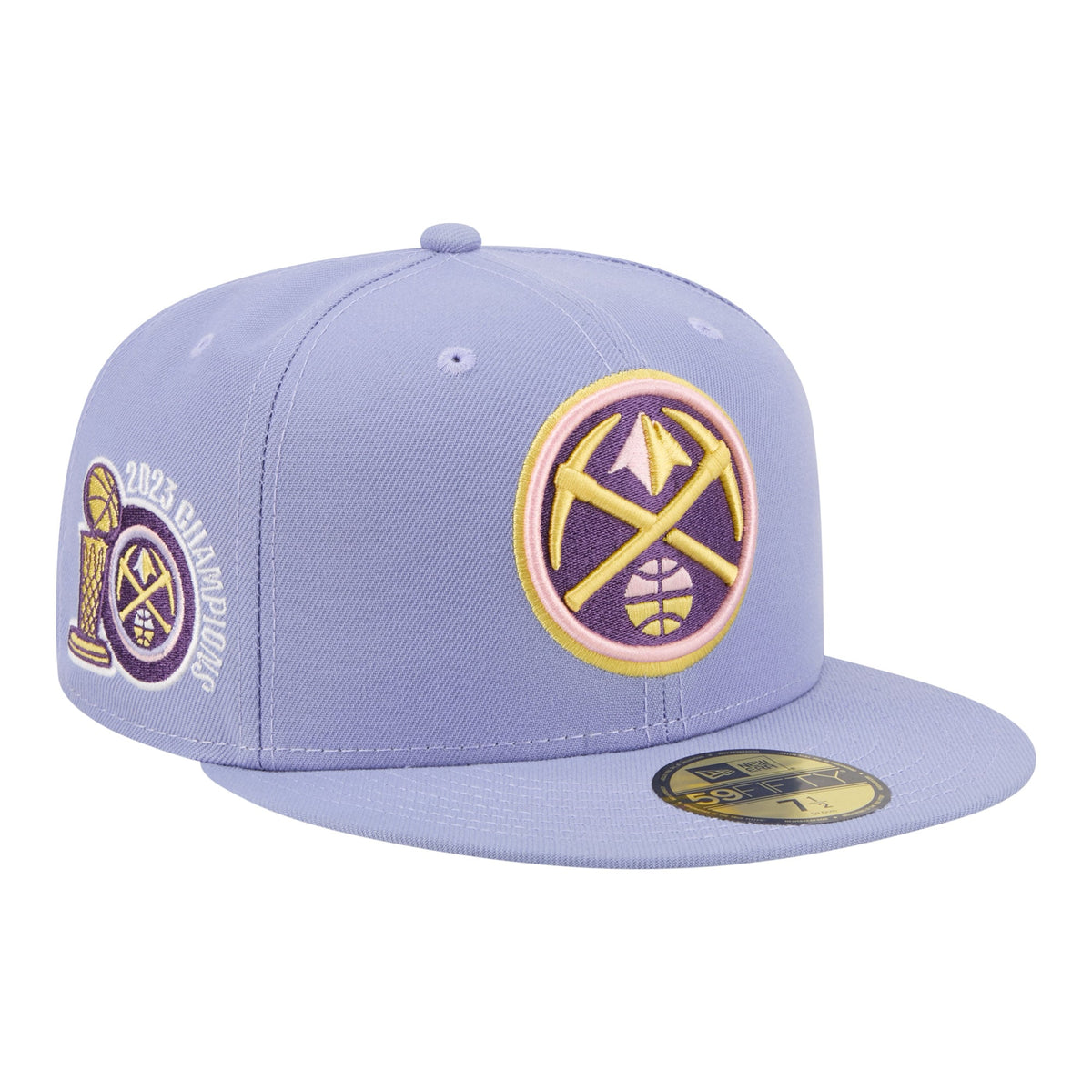 Men's Denver Nuggets New Era Lavender Color Pack 59FIFTY Fitted Hat
