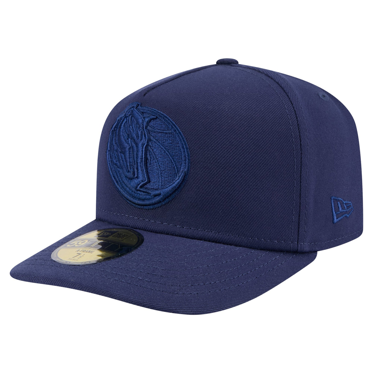 Men's Dallas Mavericks  New Era Navy Colorpack A-Frame Pinch Front 59FIFTY Fitted Hat