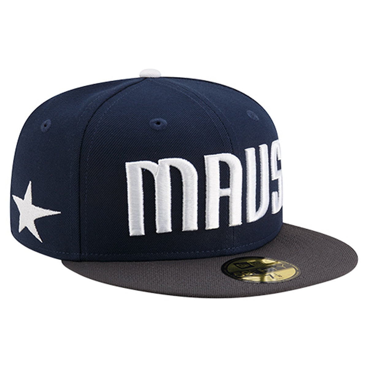 Men's Dallas Mavericks  New Era Navy Statement Edition Jersey Hook 59Fifty Fitted Hat