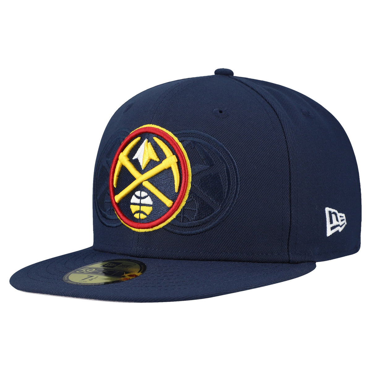 Men's Denver Nuggets  New Era Navy Tri-Hit 59Fifty Fitted Hat