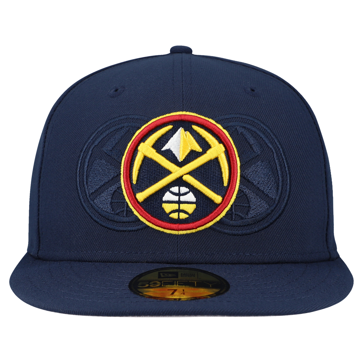 Men's Denver Nuggets  New Era Navy Tri-Hit 59Fifty Fitted Hat