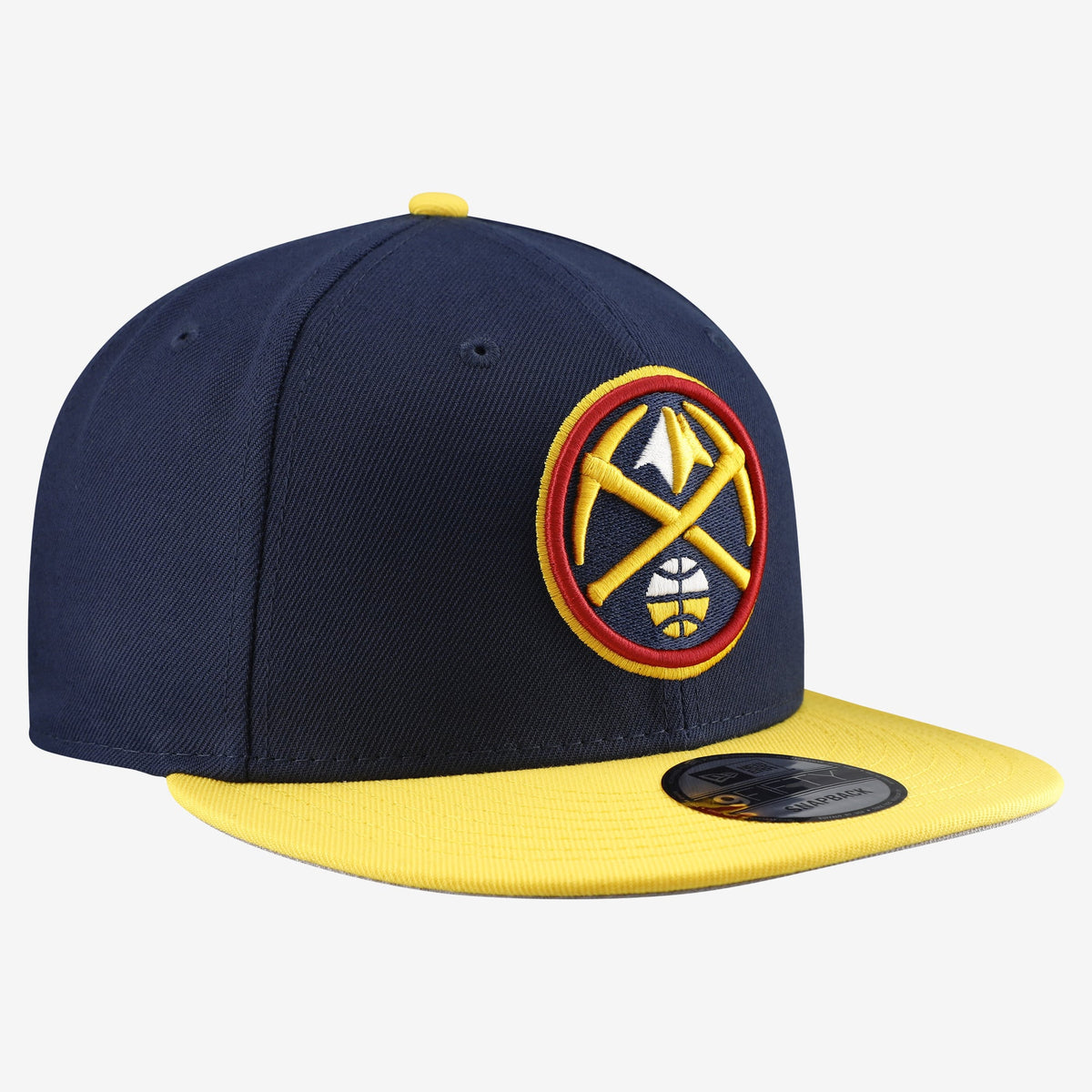 Men's Denver Nuggets  New Era Navy Two-Tone 9FIFTY Snapback Hat
