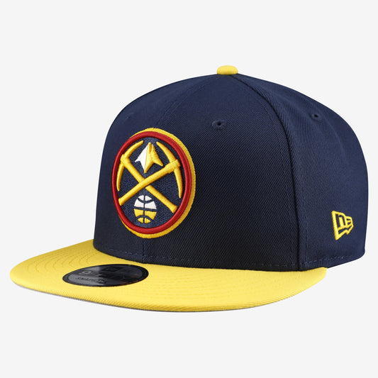Men's Denver Nuggets  New Era Navy Two-Tone 9FIFTY Snapback Hat
