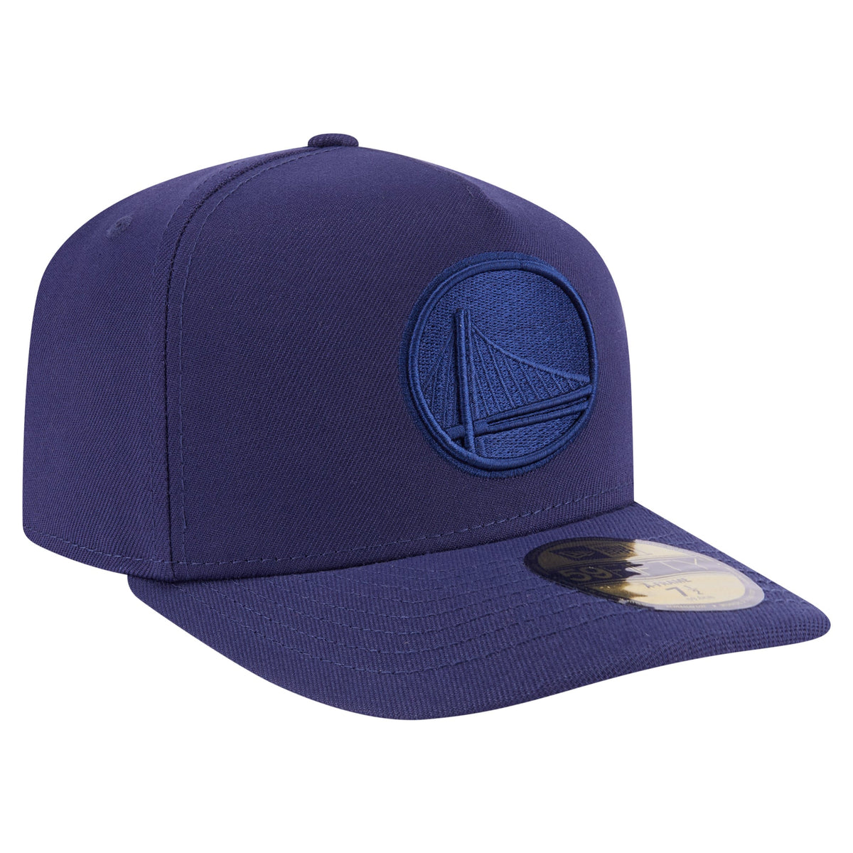 Men's Golden State Warriors  New Era Navy Colorpack A-Frame Pinch Front 59FIFTY Fitted Hat
