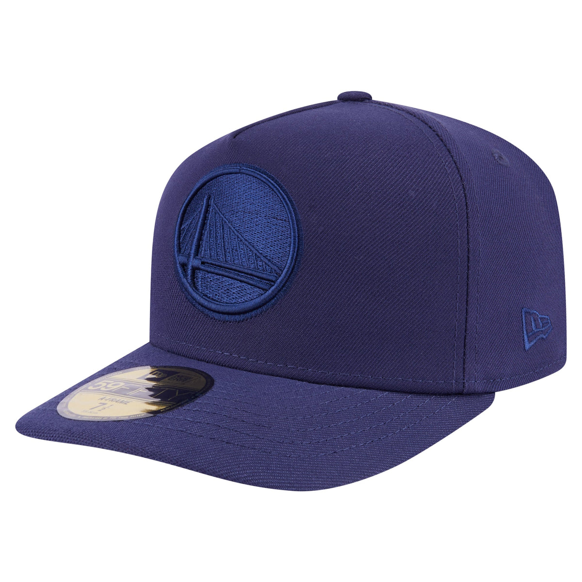 Men's Golden State Warriors  New Era Navy Colorpack A-Frame Pinch Front 59FIFTY Fitted Hat
