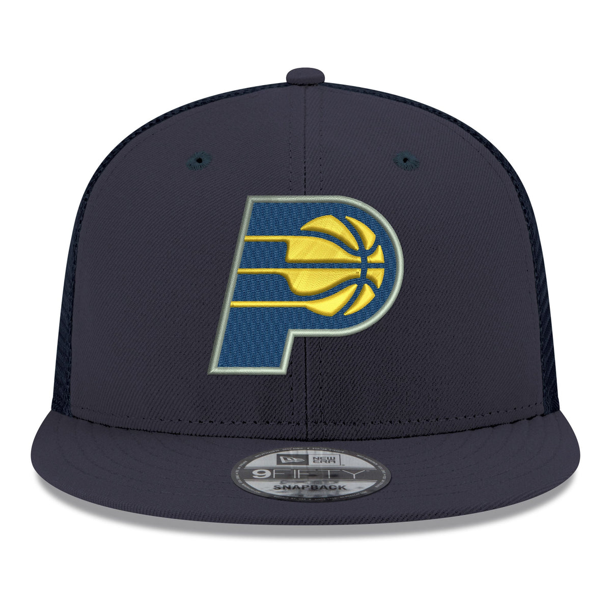 Men's Indiana Pacers New Era Navy Core Logo Meshback 9FIFTY Snapback Hat