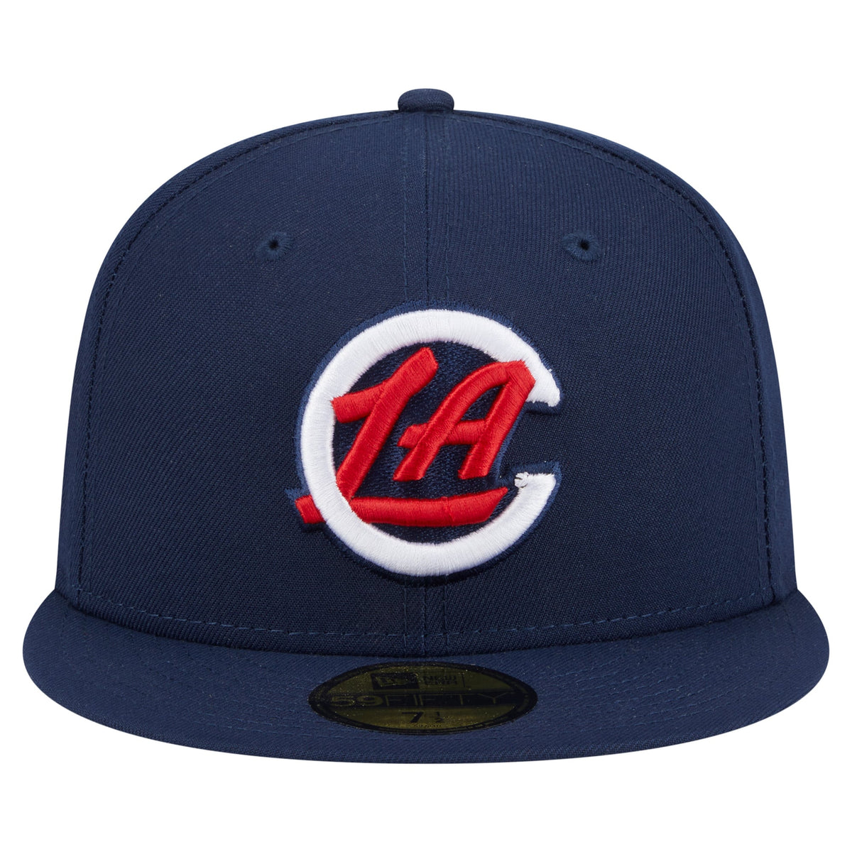 Men's LA Clippers  New Era Navy Deceptor 59FIFTY Fitted Hat