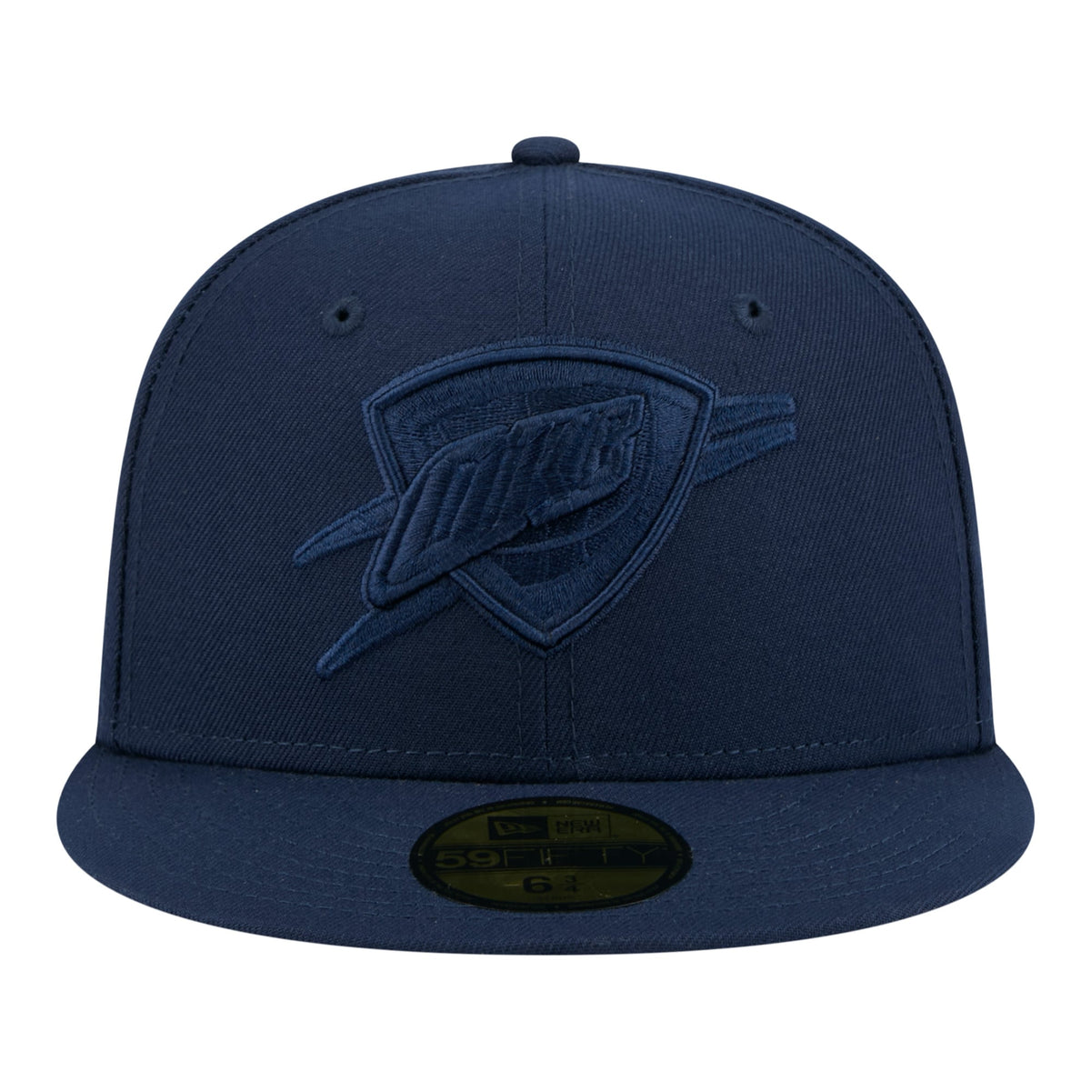 Men's Oklahoma City Thunder New Era Navy Tonal Color Pack 59FIFTY Fitted Hat