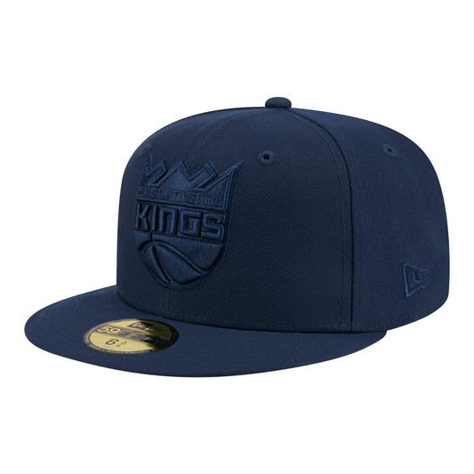 Men's Sacramento Kings New Era Navy Tonal Color Pack 59FIFTY Fitted Hat