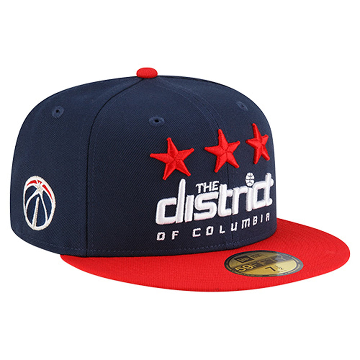 Men's Washington Wizards  New Era Navy Statement Edition Jersey Hook 59Fifty Fitted Hat