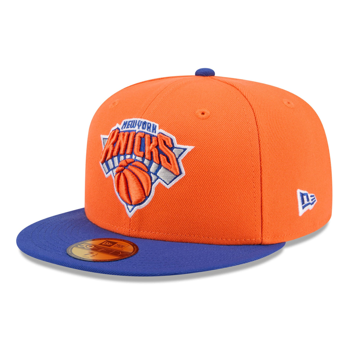 Men's New York Knicks New Era Orange Two-Tone 59FIFTY Fitted Hat