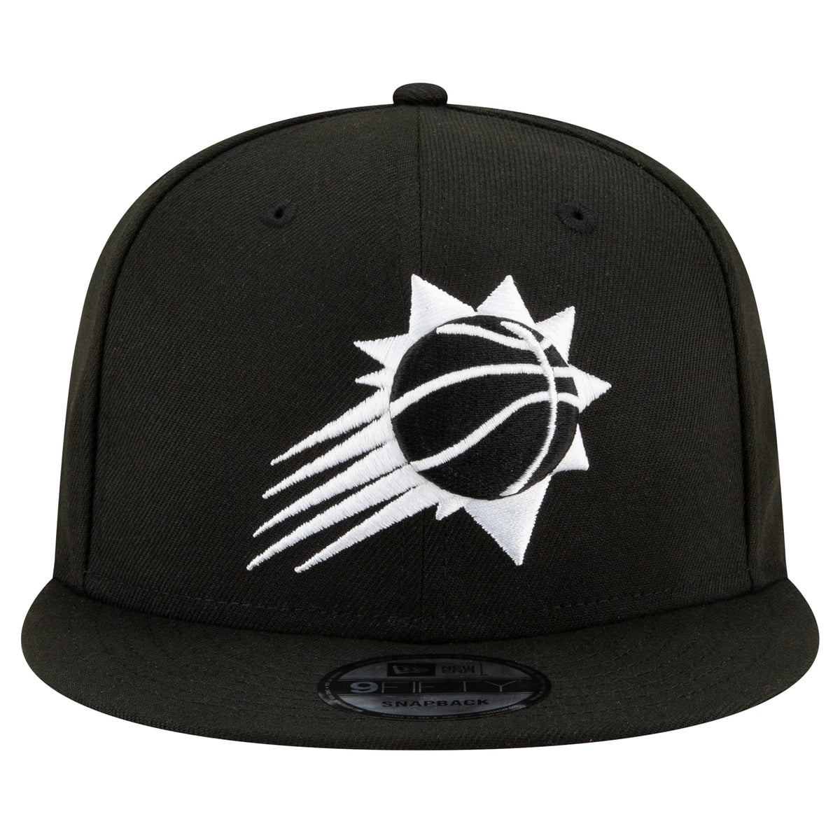 Men's Phoenix Suns New Era Black & White 9FIFTY Snapback Hat