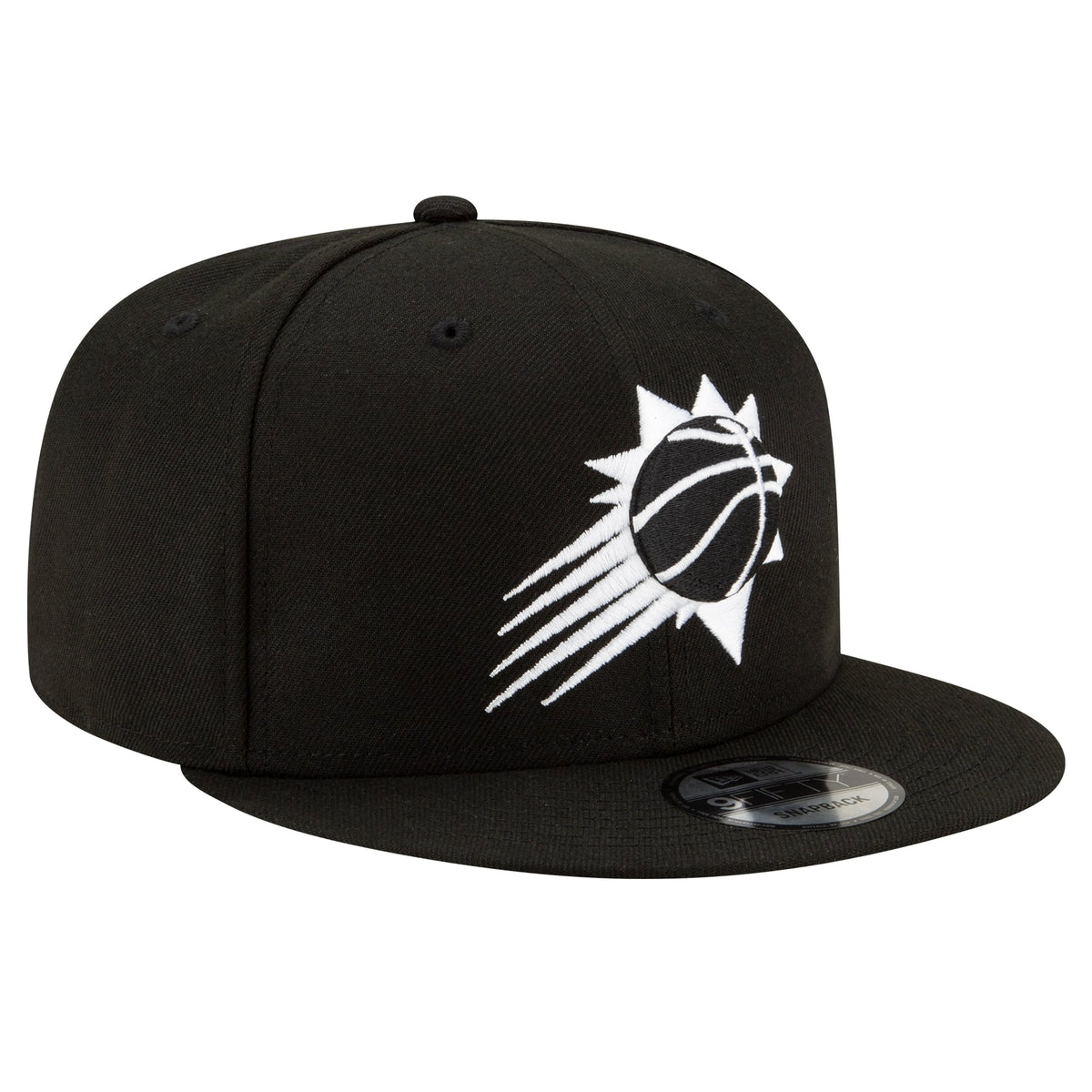 Men's Phoenix Suns New Era Black & White 9FIFTY Snapback Hat