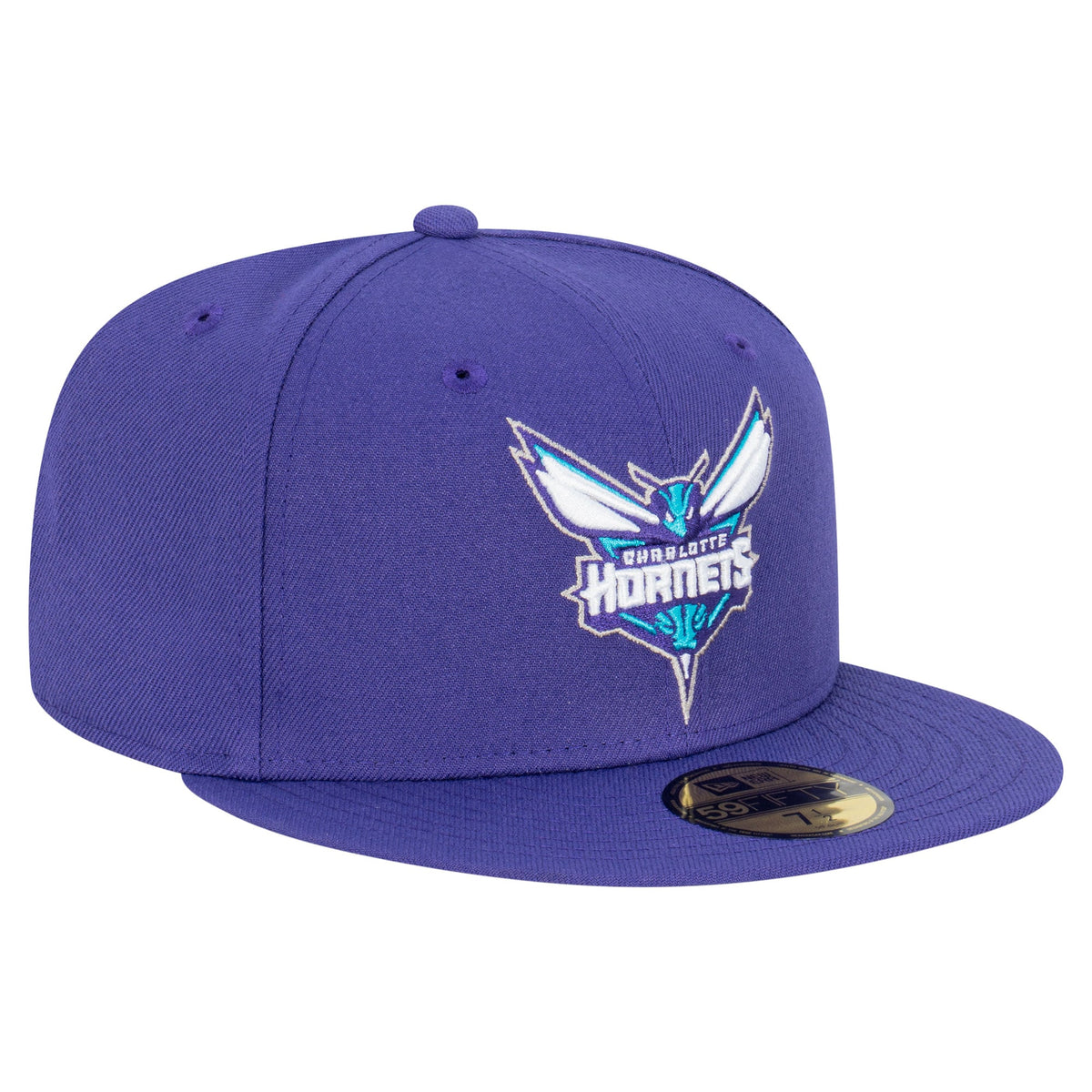 Men's Charlotte Hornets  New Era Purple Team 59FIFTY Fitted Hat