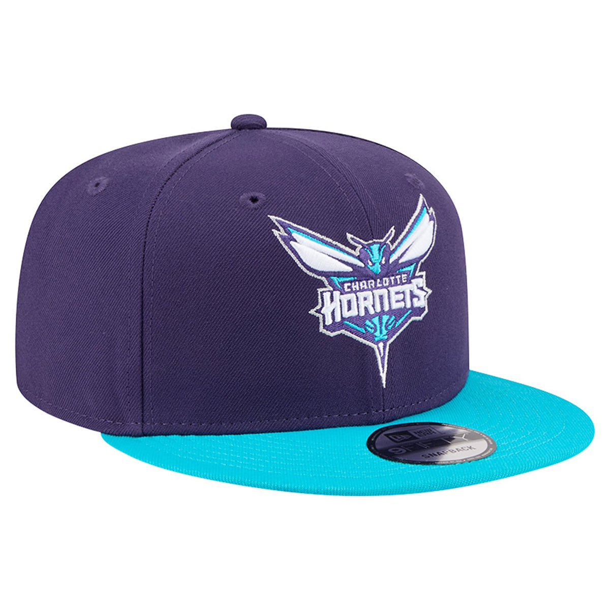 Men's Charlotte Hornets  New Era Purple Two-Tone 9FIFTY Snapback Hat