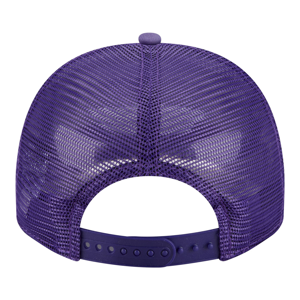 Men's Los Angeles Lakers New Era Purple Faded Foam Front 9FIFTY A-Frame Adjustable Trucker Hat