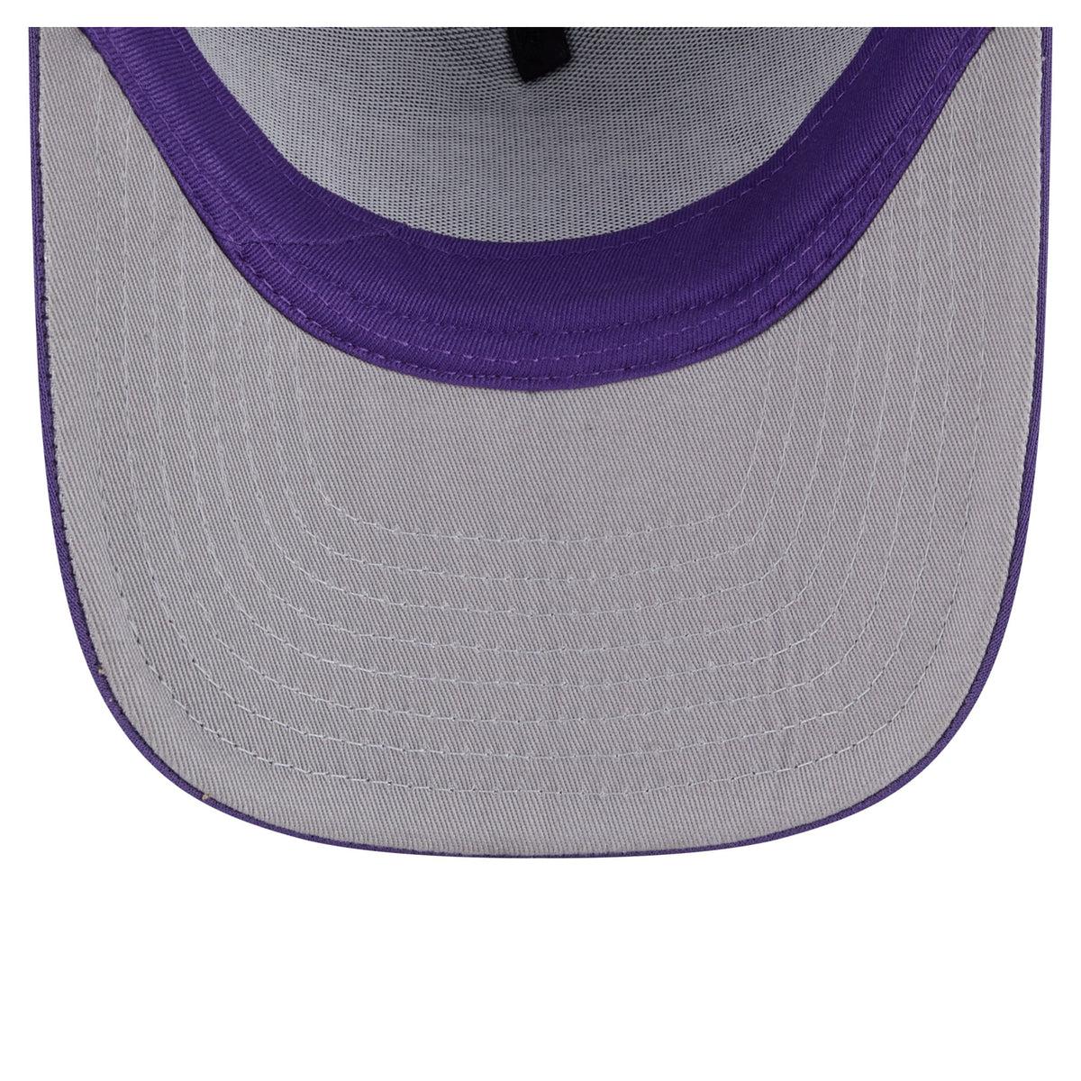 Men's Los Angeles Lakers New Era Purple Faded Foam Front 9FIFTY A-Frame Adjustable Trucker Hat