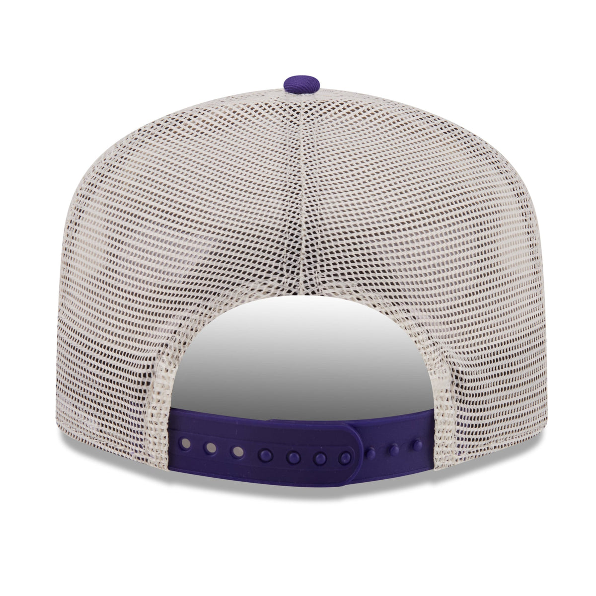 Men's Los Angeles Lakers New Era Purple Layered Patch 19TWENTY Adjustable Hat