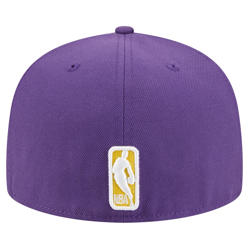 Men's Los Angeles Lakers  New Era Purple Tri-Hit 59Fifty Fitted Hat