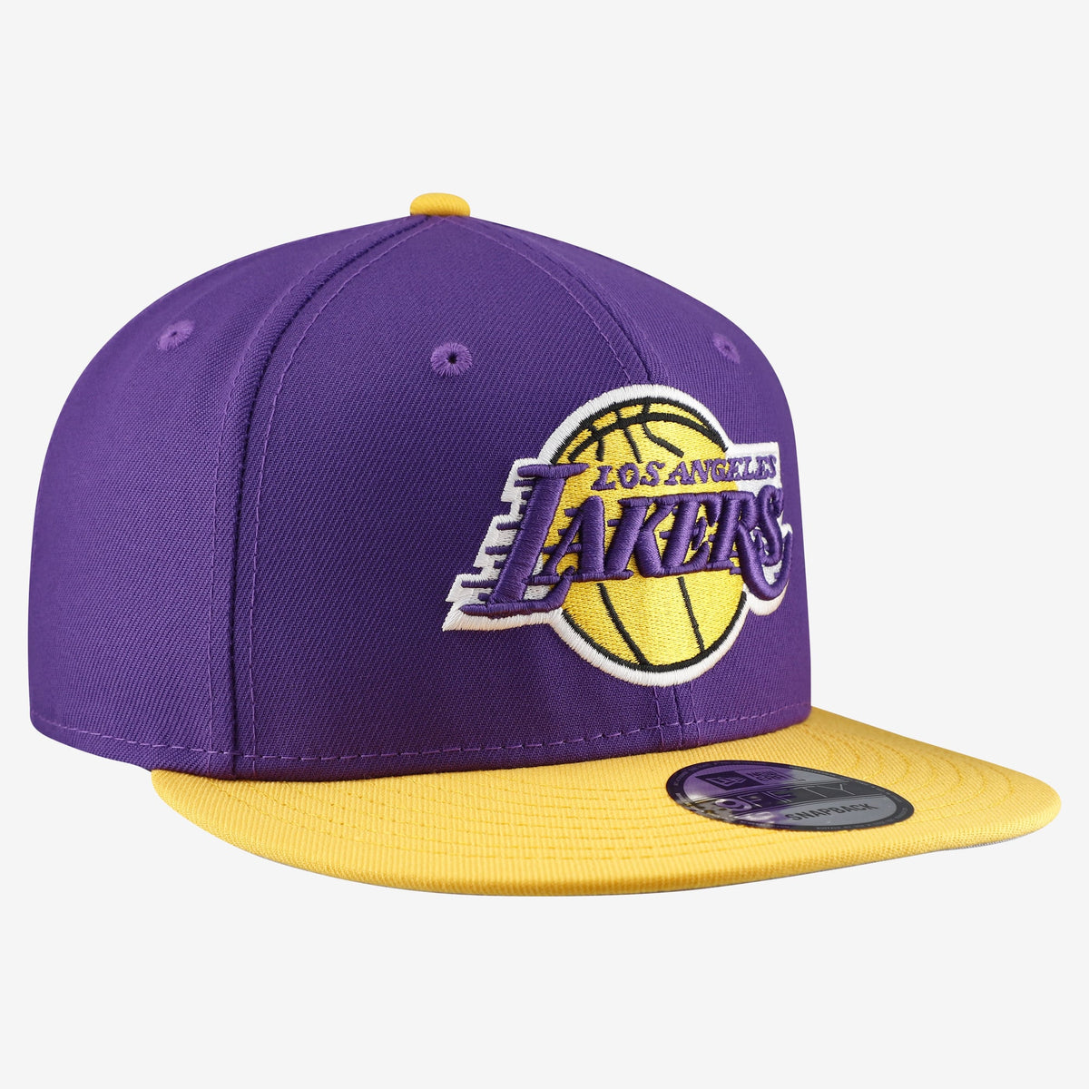 Men's Los Angeles Lakers  New Era Purple Two-Tone 9FIFTY Snapback Hat