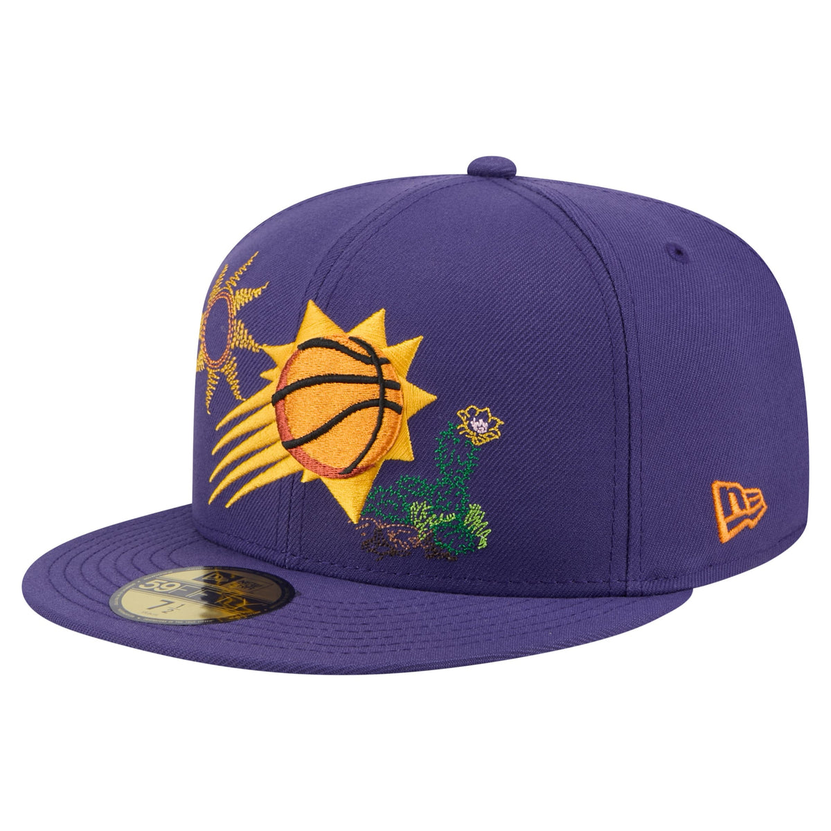 Men's Phoenix Suns New Era Purple State Stitch 59FIFTY Fitted Hat