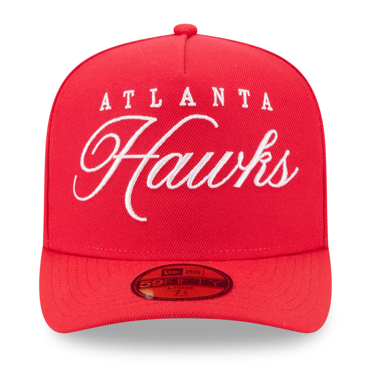 Men's Atlanta Hawks New Era Red 2025 NBA Draft A-Frame 59FIFTY Fitted Hat