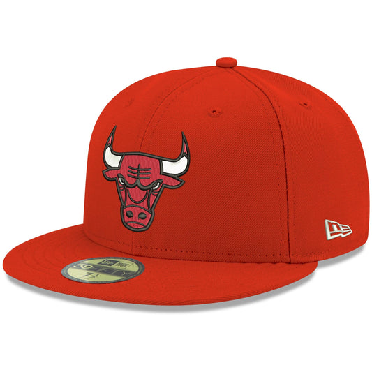 Men's Chicago Bulls New Era Red Official Team Color 59FIFTY Fitted Hat