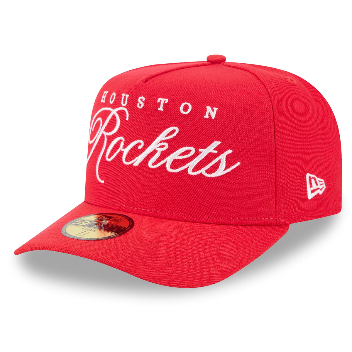 Men's Houston Rockets New Era Red 2025 NBA Draft A-Frame 59FIFTY Fitted Hat