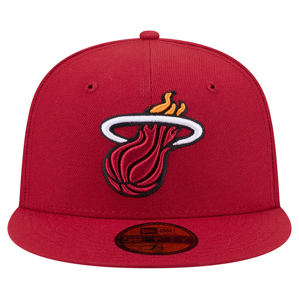 Men's Miami Heat  New Era Red Team 59FIFTY Fitted Hat