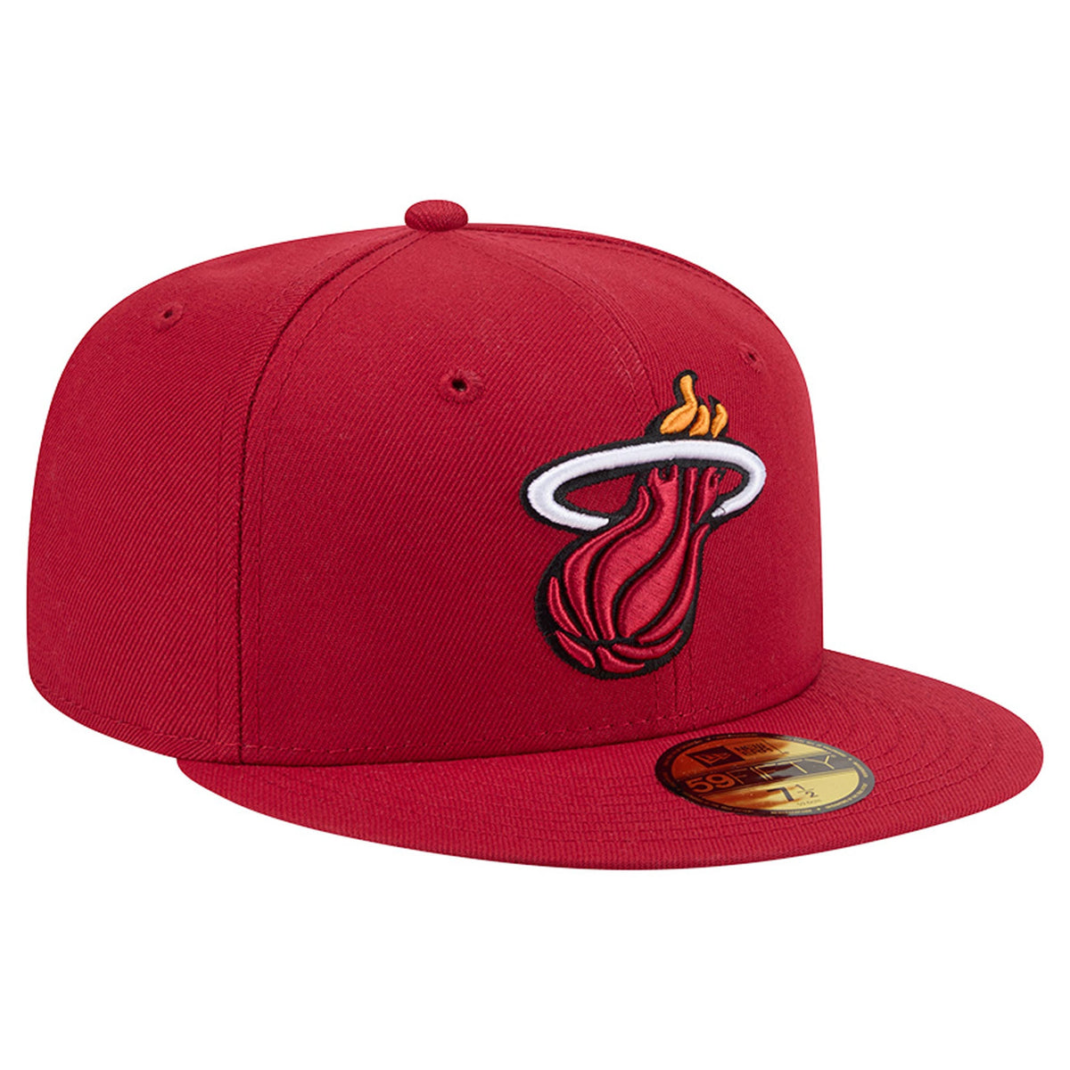 Men's Miami Heat  New Era Red Team 59FIFTY Fitted Hat