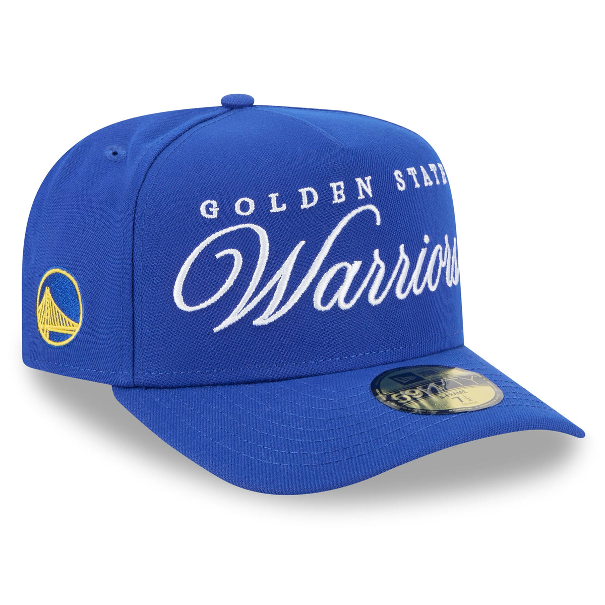 Men's Golden State Warriors New Era Royal 2025 NBA Draft A-Frame 59FIFTY Fitted Hat
